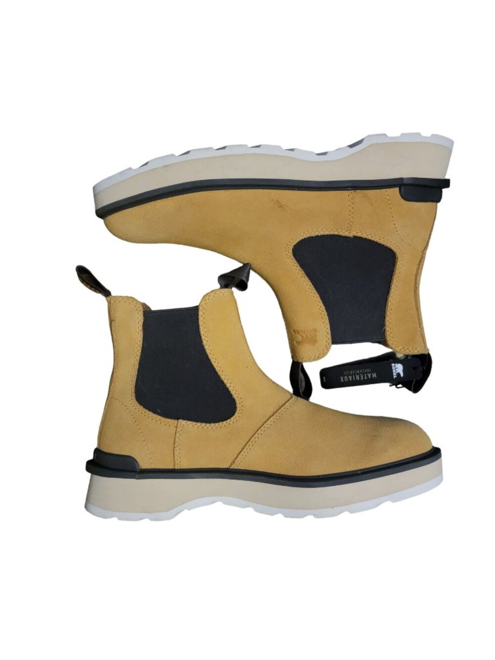 NEW Sorel Hi Line Chelsea Boots Suede Outdoors Gorpcore Waterproof Womens 9.5